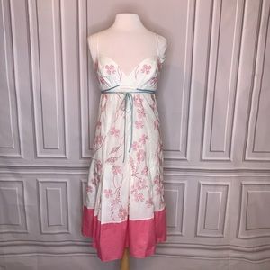 MaxAzria Collection.Pink embroidery floral. Size12